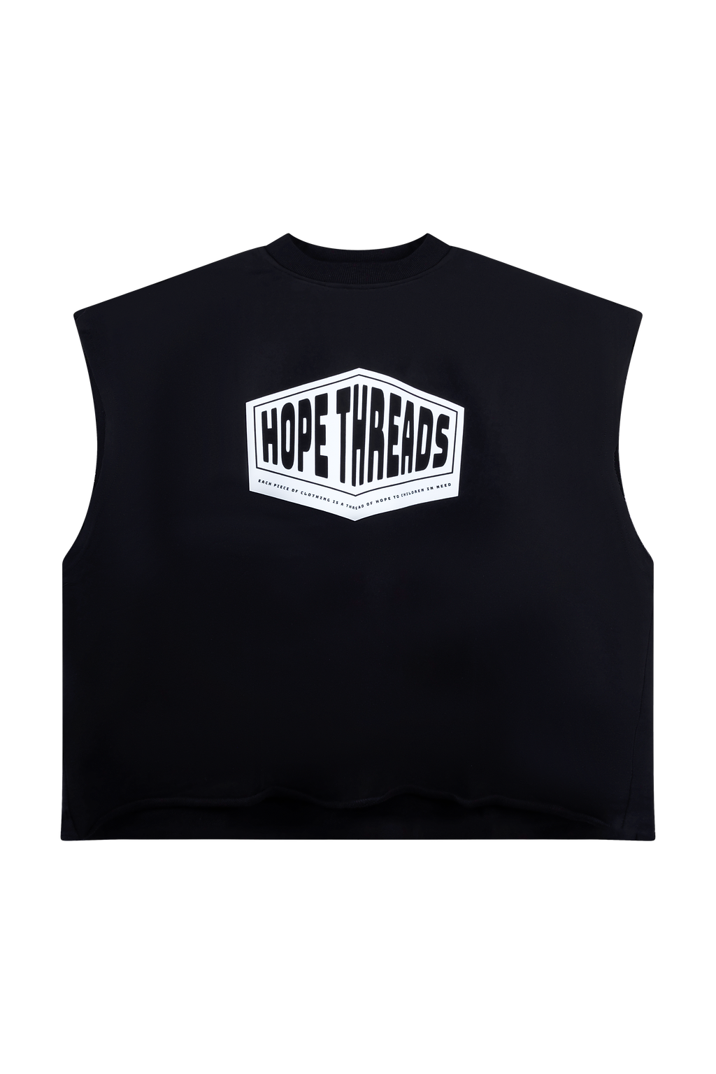 Hopethreads Black Sleevless Shirt